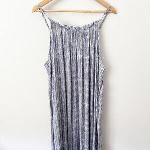 TAYLOR GRACE | Periwinkle Lavender Maxi Ruffle Dress High Neck Cream | Large